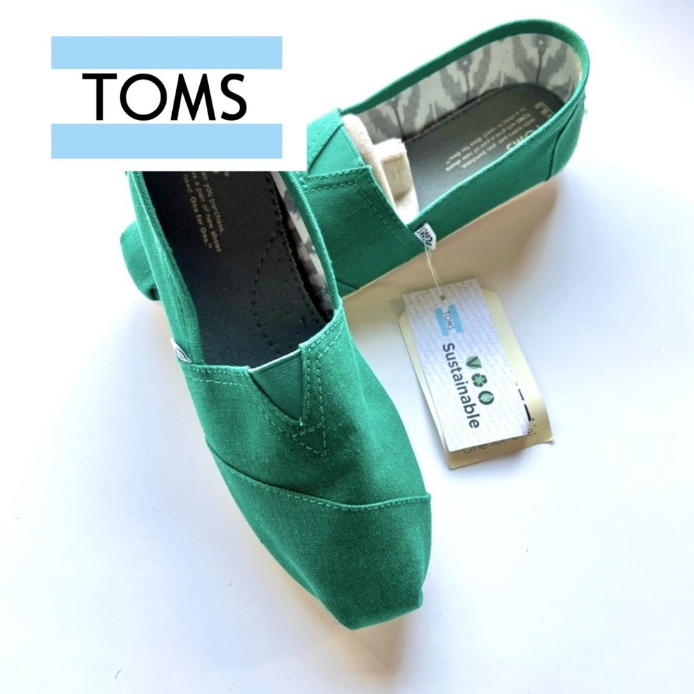 TOMS Classic Alpargata Slip-On Shoe in Green